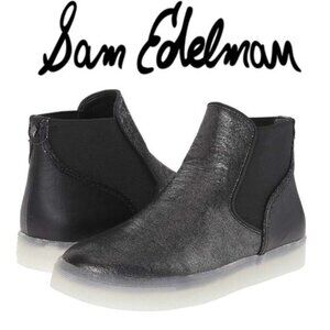 'Margot' High Top Sneaker‎ SAM EDELMAN Metallic